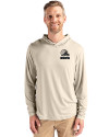 Cleveland Browns Mono Cutter & Buck Coastline Epic Comfort Recycled Mens Hooded Shirt Wheat Front Thumbnail Image