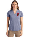 Portland Sea Dogs Cutter & Buck Forge Eco Heathered Stretch Womens Blade Top Indigo Heather Front Thumbnail Image