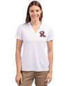 Frisco RoughRiders Cutter & Buck Forge Eco Heathered Stretch Womens Blade Top White Front Thumbnail Image