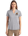 Toledo Mud Hens Cutter & Buck Forge Eco Heathered Stretch Womens Blade Top Polished Heather Front Thumbnail Image