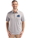 Old Dominion Monarchs College Vault - Cutter & Buck Forge Epic Confidence Fine Line Stripe Stretch Recycled Mens Polo Polished/White Front Thumbnail Image