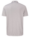 Nebraska Cornhuskers College Vault Cutter & Buck Forge Epic Confidence Fine Line Stripe Stretch Recycled Mens Polo Polished/White Mannequin Back Thumbnail Image
