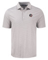 Florida State Seminoles Cutter & Buck Forge Epic Confidence Fine Line Stripe Stretch Recycled Mens Polo Polished/White Mannequin Thumbnail Image