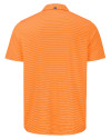 Virginia Tech Hokies College Vault Cutter & Buck Forge Epic Confidence Fine Line Stripe Stretch Recycled Mens Polo College Orange/White Mannequin Back Thumbnail Image
