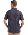 Dayton Flyers Cutter & Buck Forge Epic Confidence Fine Line Stripe Stretch Recycled Mens Polo Navy Blue/White Back Thumbnail Image