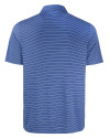 Florida Gators Swinging Gator Cutter & Buck Forge Epic Confidence Fine Line Stripe Stretch Recycled Mens Polo Tour Blue/White Mannequin Back Thumbnail Image