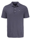 Penn State Nittany Lions Alumni Cutter & Buck Forge Epic Confidence Fine Line Stripe Stretch Recycled Mens Polo Navy Blue/White Mannequin Thumbnail Image