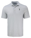 South Florida Bulls Swinging Rocky Cutter & Buck Pike Eco Diamond Dot Print Recycled Mens Big & Tall Polo Polished Medium Gray Mannequin Thumbnail Image