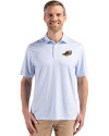 Akron RubberDucks Cutter & Buck Pike Eco Diamond Dot Print Recycled Mens Big & Tall Polo Atlas Light Blue Front Thumbnail Image