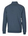 Seattle Seahawks Cutter & Buck Saturday Cotton Blend Mens Mock Pullover Sweatshirt Navy Blue Heather Mannequin Back Thumbnail Image