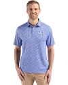 Kentucky Wildcats Cutter & Buck Pike Eco Flora Print Recycled Mens Big & Tall Polo Chelan Blue Front Thumbnail Image