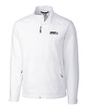 Seattle Seahawks Cutter & Buck Men's CB WeatherTec Beacon Full Zip Jacket White Mannequin Thumbnail Image