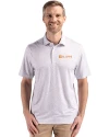 View image 4: Tennessee Volunteers Alumni Cutter & Buck Pike Recycled Flora Print Mens Big & Tall Polo Polished Medium Gray Front