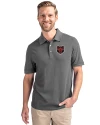Arkansas State Red Wolves Cutter & Buck Advantage Eco Tri-Blend Pique Mens Big and Tall Polo Elemental Grey Front Thumbnail Image