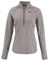 Penn State Nittany Lions Alumni Cutter & Buck Peshastin Fleece Recycled Womens Half Zip Pullover Elemental Grey Heather Mannequin Thumbnail Image