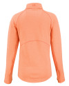Virginia Tech Hokies College Vault Cutter & Buck Peshastin Fleece Recycled Womens Half Zip Pullover College Orange Heather Mannequin Back Thumbnail Image