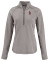 Oklahoma Sooners Alumni (Lights and CDR) Cutter & Buck Peshastin Fleece Recycled Womens Half Zip Pullover Elemental Grey Heather Mannequin Thumbnail Image