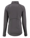 Florida State Seminoles Cutter & Buck Peshastin Fleece Recycled Womens Half Zip Pullover Black Heather Mannequin Back Thumbnail Image