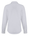 Bowie State Bulldogs Cutter & Buck Advantage Tri-Blend Eco Soft Pique Long Sleeve Knitted Womens Button Up White Mannequin Back Thumbnail Image
