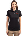 Arkansas State Red Wolves Cutter & Buck Advantage Eco Tri-Blend Pique Womens Polo Black Front Thumbnail Image