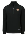 Texas Longhorns 100 Years at DKR Cutter & Buck Roam Epic Versatility Recycled Quarter Zip Mens Pullover Black Mannequin Thumbnail Image