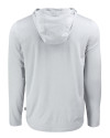 Texas Longhorns 100 Years at DKR Cutter & Buck Coastline Epic Comfort Recycled Mens Hooded Shirt CONCRETE Mannequin Back Thumbnail Image