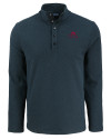 FSU Bobby Bowden Cutter & Buck Hunts Point Eco Textured Fleece Recycled Mens Snap Pullover Black Mannequin Thumbnail Image
