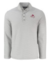 FSU Bobby Bowden Cutter & Buck Hunts Point Eco Textured Fleece Recycled Mens Snap Pullover Polished Medium Gray Mannequin Thumbnail Image
