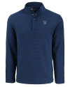 Penn State Nittany Lions Alumni Cutter & Buck Hunts Point Eco Textured Fleece Recycled Mens Snap Pullover Navy Blue Mannequin Thumbnail Image