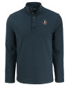 Florida State Seminoles Cutter & Buck Hunts Point Eco Textured Fleece Recycled Mens Snap Pullover Black Mannequin Thumbnail Image