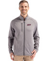 Eastern Kentucky Colonels Cutter & Buck Peshastin Fleece Recycled Mens Full Zip Jacket Elemental Grey Heather Front Thumbnail Image