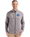 Air Force Falcons College Vault Cutter & Buck Peshastin Fleece Recycled Mens Full Zip Jacket Elemental Grey Heather Front Thumbnail Image