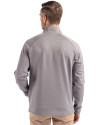 Washington State Cougars College Vault Cutter & Buck Peshastin Fleece Recycled Mens Full Zip Jacket Elemental Grey Heather Back Thumbnail Image