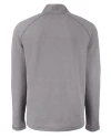 Florida Gators Swinging Gator Cutter & Buck Peshastin Fleece Recycled Mens Full Zip Jacket Elemental Grey Heather Mannequin Back Thumbnail Image