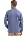 Florida Gators Cutter & Buck Peshastin Fleece Recycled Mens Half Zip Pullover Tour Blue Heather Back Thumbnail Image
