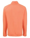 Florida Gators Swinging Gator Cutter & Buck Peshastin Fleece Recycled Mens Half Zip Pullover College Orange Heather Mannequin Back Thumbnail Image