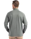 NDSU Bison Cutter & Buck Peshastin Fleece Recycled Mens Half Zip Pullover Hunter Heather Back Thumbnail Image