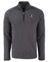 Florida State Seminoles Cutter & Buck Peshastin Fleece Recycled Mens Half Zip Pullover Black Heather Mannequin Thumbnail Image
