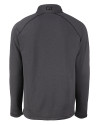Florida State Seminoles Cutter & Buck Peshastin Fleece Recycled Mens Half Zip Pullover Black Heather Mannequin Back Thumbnail Image