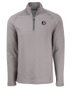 Florida State Seminoles Cutter & Buck Peshastin Fleece Recycled Mens Half Zip Pullover Elemental Grey Heather Mannequin Thumbnail Image