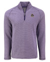 East Carolina Pirates Cutter & Buck Peshastin Fleece Recycled Mens Half Zip Pullover College Purple Heather Mannequin Thumbnail Image