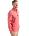 Clark Atlanta Panthers Cutter & Buck Peshastin Fleece Recycled Mens Half Zip Pullover Red Heather Side Thumbnail Image
