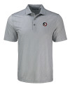 Florida State Seminoles Cutter & Buck Pike Eco Shadow Check Print Recycled Mens Polo Polished Medium Gray Mannequin Thumbnail Image