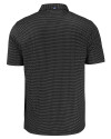 USC Trojans Cutter & Buck Pike Eco Shadow Check Print Recycled Mens Polo Black Mannequin Back Thumbnail Image