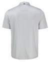 USC Trojans Cutter & Buck Pike Eco Shadow Check Print Recycled Mens Polo Polished Medium Gray Mannequin Back Thumbnail Image
