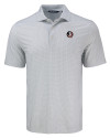 Florida State Seminoles Cutter & Buck Pike Eco Diamond Dot Print Recycled Mens Polo Polished Medium Gray Mannequin Thumbnail Image