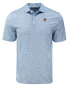 Texas Rio Grande Valley Vaqueros Cutter & Buck Pike Eco Diamond Dot Print Recycled Mens Polo Navy Blue Mannequin Thumbnail Image