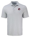 Winston-Salem State Rams Cutter & Buck Pike Eco Diamond Dot Print Recycled Mens Polo Polished Medium Gray Mannequin Thumbnail Image