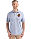 Portland Sea Dogs Cutter & Buck Pike Eco Diamond Dot Print Recycled Mens Polo Navy Blue Front Thumbnail Image