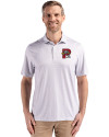 Portland Sea Dogs Cutter & Buck Pike Eco Diamond Dot Print Recycled Mens Polo Polished Medium Gray Front Thumbnail Image